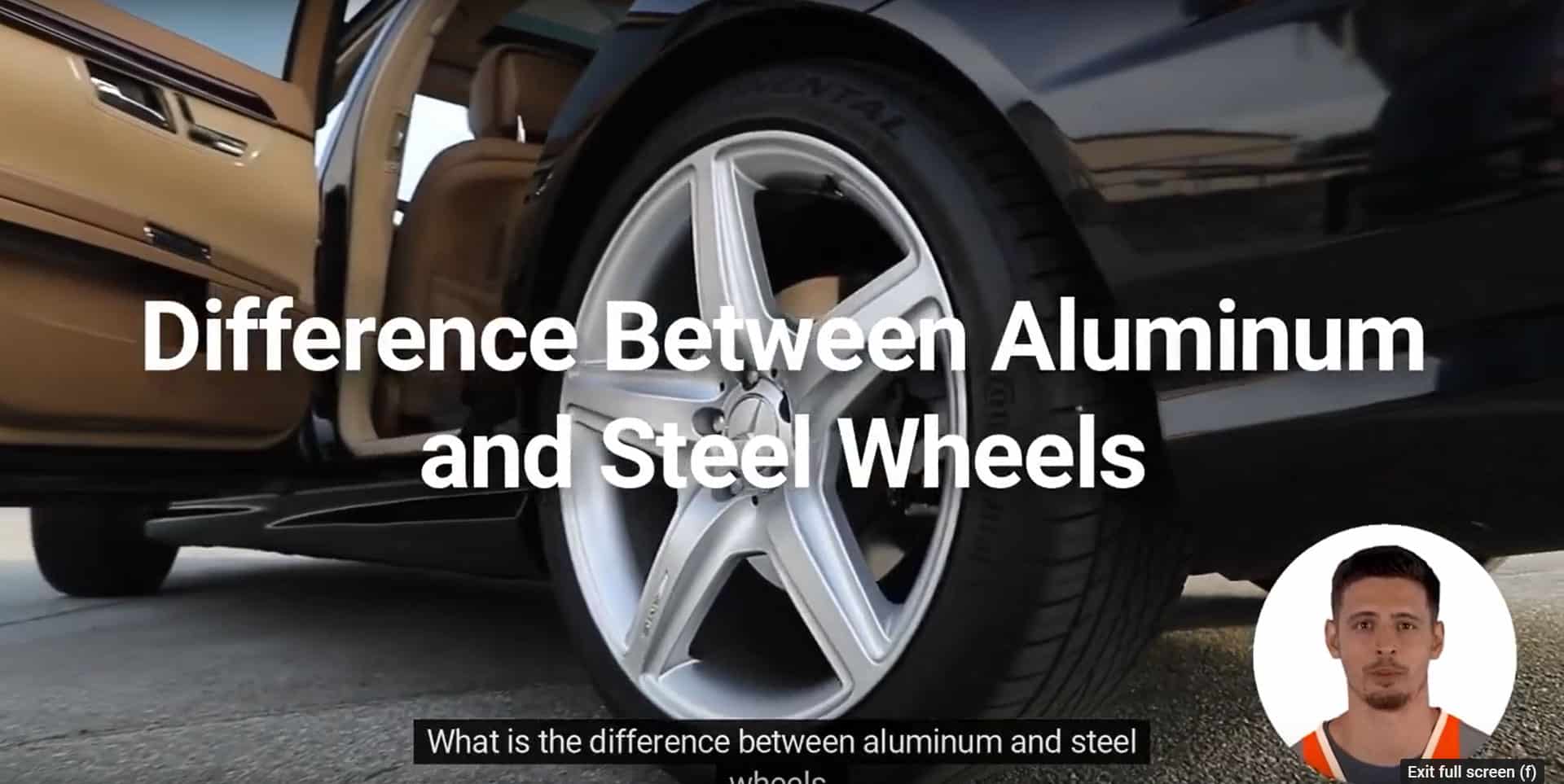 Difference between aluminum and steel rims